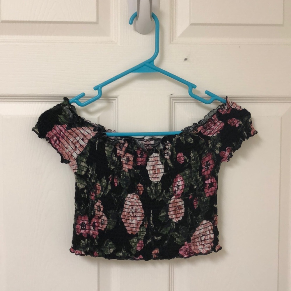 Off the shoulder crop top